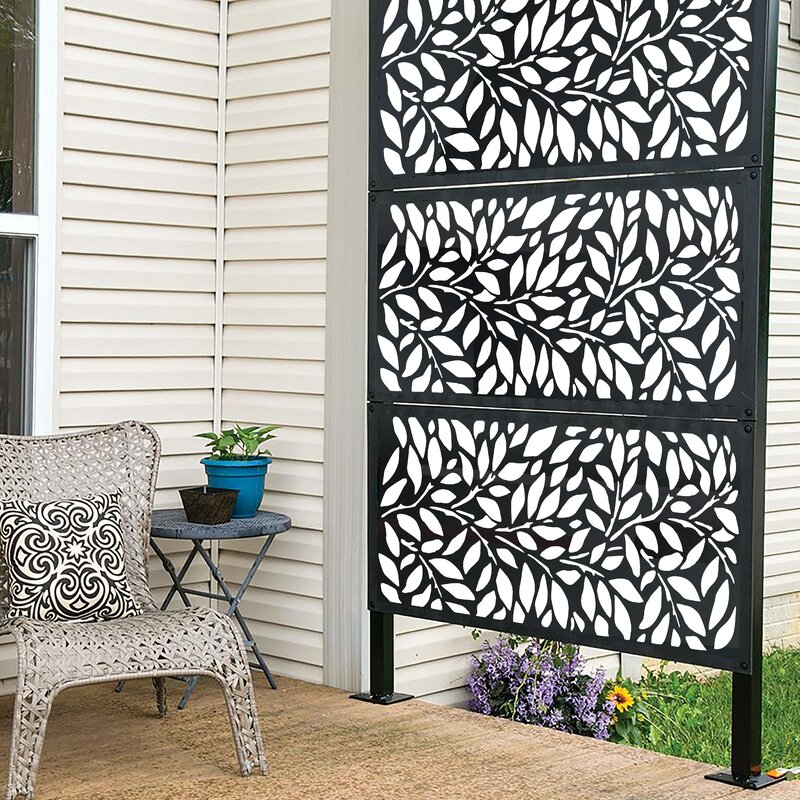 6 Ft. H X 4 Ft. W Metal Privacy Screen 